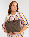 Michigan Tote- Khaki Neo Plait