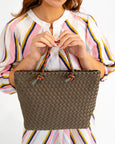 Michigan Tote- Khaki Neo Plait
