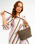 Panama Crossbody- Khaki Neo Plait