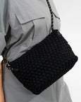 Panama Crossbody- Black Neo Plait