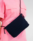 Panama Crossbody- Navy Neo Plait