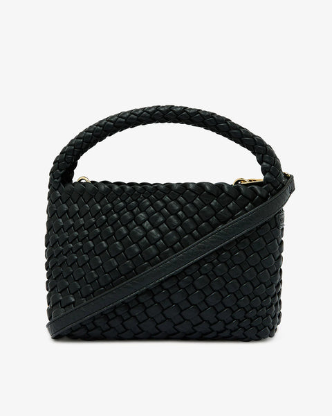 Linton Crossbody- Black Plait