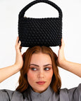 Linton Crossbody- Black Plait