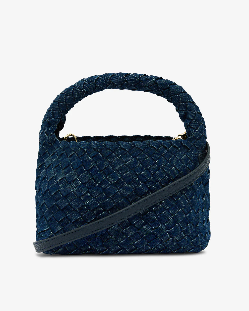 Linton Crossbody- Denim Plait