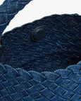 Linton Crossbody- Denim Plait