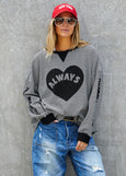 Always Waffle Top- Black/White