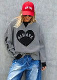 Always Waffle Top- Black/White