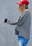 Always Waffle Top- Black/White