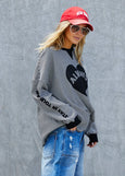 Always Waffle Top- Black/White
