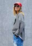 Always Waffle Top- Black/White