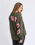 Interval Crew- Khaki/Coral