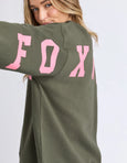 Interval Crew- Khaki/Coral