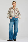 The Olivia Shirt - Ivory Double Diamond