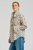 The Olivia Shirt - Ivory Double Diamond