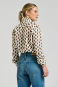 The Olivia Shirt - Ivory Double Diamond