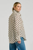 The Olivia Shirt - Ivory Double Diamond