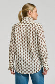 The Olivia Shirt - Ivory Double Diamond