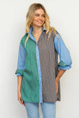 The Boyfriend Shirt- Chocolate Combo