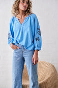 Kimberley Top- Sky Blue