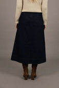 Edit Denim Skirt- Dark Blue