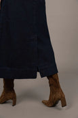 Edit Denim Skirt- Dark Blue