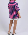 Palermo Stripe Shirt- Blue/Pink