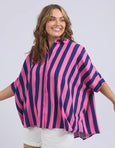 Palermo Stripe Shirt- Blue/Pink