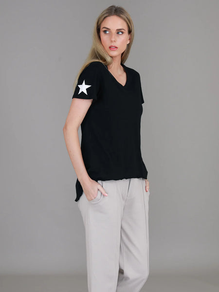 Verona Twin Star Tee- Black