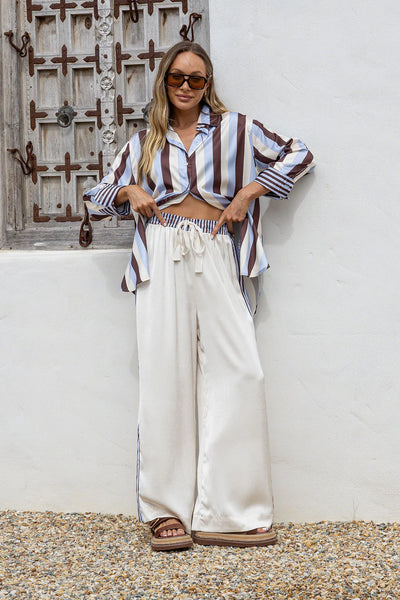 Portofino Stripe Shirt- Blue