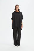 Statement Neck Tunic- Black