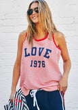 Retro Stripe Tank- Red/White