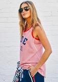 Retro Stripe Tank- Red/White