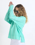 Jayne Throw On Top- Neon Mint