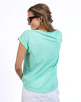 Signature Tee- Neon Mint