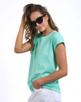 Signature Tee- Neon Mint