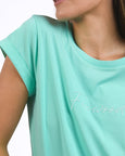 Signature Tee- Neon Mint