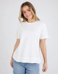 Farrah Short Sleeve Tee- White