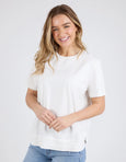 Farrah Short Sleeve Tee- White