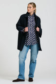 Selina Swing Coat- French Navy