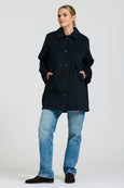 Selina Swing Coat- French Navy