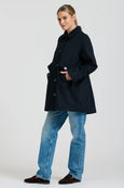 Selina Swing Coat- French Navy