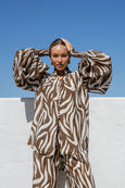 Zali Shirt- Chocolate