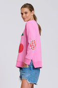 Classic Zipside Cherries Sweat- Pink
