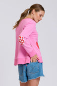 Classic Zipside Cherries Sweat- Pink