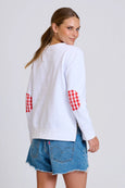 Classic Zipside Cherries Sweat- White