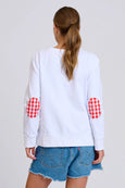 Classic Zipside Cherries Sweat- White