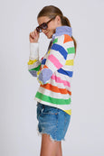 Rugby Sweat-Summer Bright Stripe