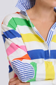 Rugby Sweat-Summer Bright Stripe