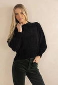 Chenille Jumper- Black