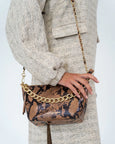 Agnes Bag- Caramel Python